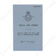 WW2 British RAF ID Card