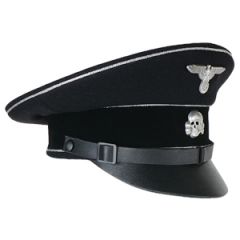 German Allgemeine NCO Visor Cap with Silver Piping - Small (54/55cm)