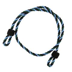 Green, Black & Sky Blue Single Cord Lanyard - Military RAF Army Navy