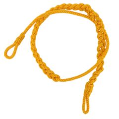 Yellow Single Plait Lanyard - Military RAF Army Navy