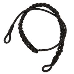 Black Single Plait Lanyard - Military RAF Army Navy