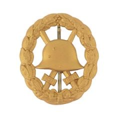 WW1 German Wound Badge Open Back - Gold