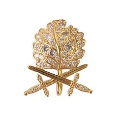 Oak Leaves with Swords and Diamonds - Gold