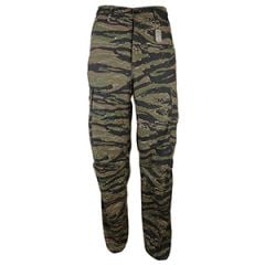 US Vietnam Style Ripstop Fatigue Trousers - Tiger Stripe