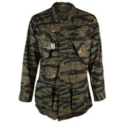 US Vietnam Style Ripstop Fatigue Shirt - Tiger Stripe