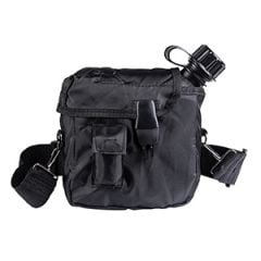 US 2 Litre Canteen with Cover & Strap - Black