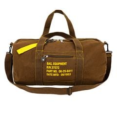 Rothco 19" Paratrooper Style Canvas Equipment Bag - Brown