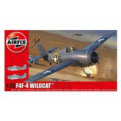 Airfix Grumman F4F-4 Wildcat Model Kit - 1:72 Scale