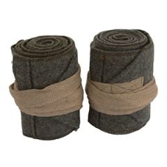 German Wool Puttees - Stone Grey