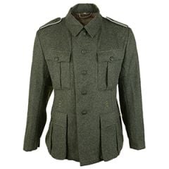 WW2 German M40 Field Grey Wool Tunic - Premium
