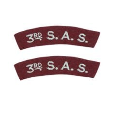 3rd SAS Shoulder Titles - Pair