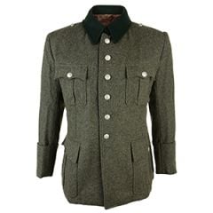 WW2 German M36 Field Grey Officers Wool Tunic - Premium