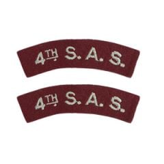 4th SAS Shoulder Titles - Pair