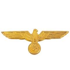 WW2 German Kriegsmarine & Heer Gold Metal Cap Eagle