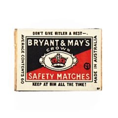 Bryant & May Don't Give Hitler A Rest Match Box Image