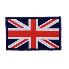 Standard British 7.5cm x 4.5cm Hook & Loop Flag Patch