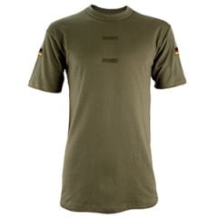 German Tropical T-Shirt with Flag Patches - OD