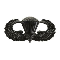 US Paratrooper Wing Badge - Black