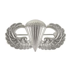 US Paratrooper Wing Badge - Silver