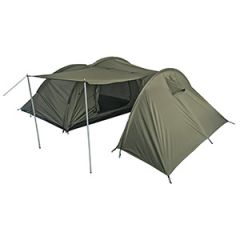 Four Person Tent with Storage Space - Olive Green