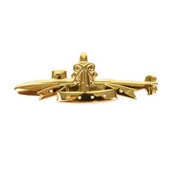 US Navy Gold SSBN Nuclear Deterrent Patrol Badge