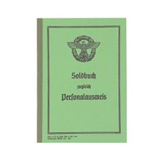 WW2 German Police Schupo Soldbuch