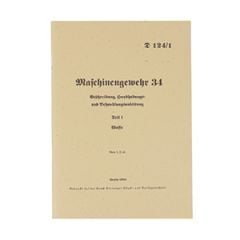 WW2 German MG34 Manual 1941