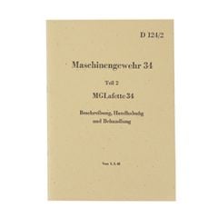 WW2 German MG34 Manual 1943
