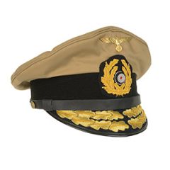 WW2 German Kriegsmarine Tropical Visor Cap - Admiral