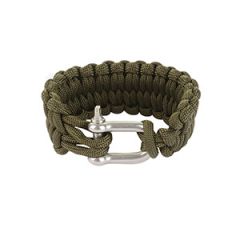 Paracord Quick Unravel Loops Bracelet - Olive Green