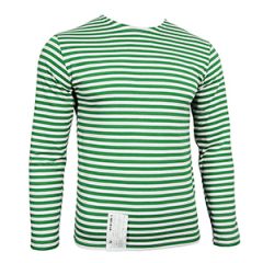 Russian Border Force Telnyashka Long Sleeved T-Shirt - Green Stripes