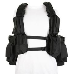 12 Pocket Tactical Vest - Black