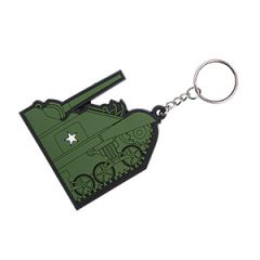 WW2 PVC 3D Keychain - Sherman Tank