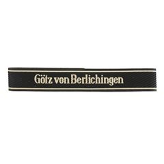 WW2 German Gotz Vor Berlichingen Bevo Cuff Title