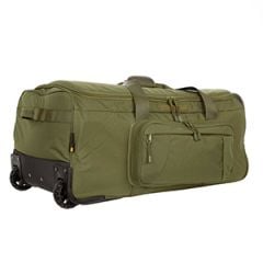 Wheeled 136L Trolley Contractor Travel Bag - Olive Green
