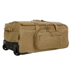 Wheeled 136L Trolley Contractor Travel Bag - Coyote