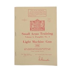 WW2 British Small Arms Training Pamphlet - Light Machine Gun 1942