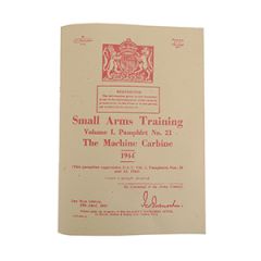 WW2 British Small Arms Gun Training Pamphlet - Carbine 1944