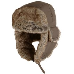 Taslan Ushanka Trapper Hat - Mid-Brown