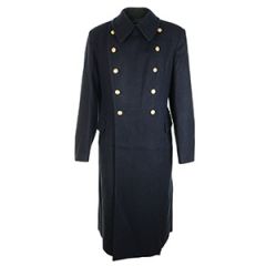 Original New Unissued Russian Navy Wool Greatcoat - Blue