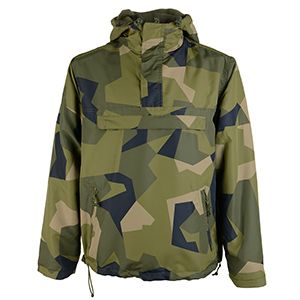 Brandit Half Zip Windbreaker - Swedish Camo