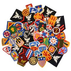 Bags of US Division Patches