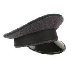 Luftwaffe Officers Visor Cap - Dark Green Piping