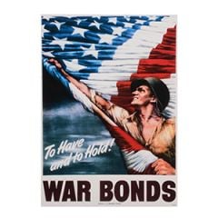 WW2 American War Bonds Propaganda Poster