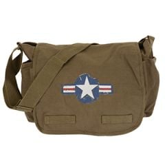 Rothco Heavyweight Classic Air Corp Vintage Messenger Bag - Olive Drab