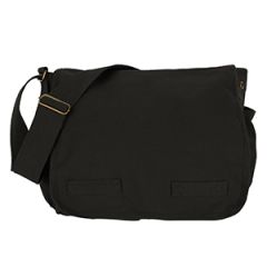 Rothco Classic Canvas Messenger Bag - Black