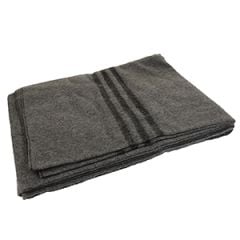 Rothco Grey Wool Blanket with Stripes