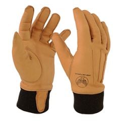 US A10 Stamped Leather Pilot Gloves - Light Brown