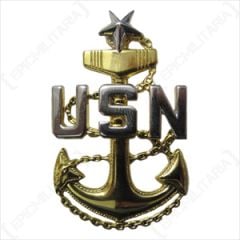 US Navy Senior Chief Petty Officer Cap Badge