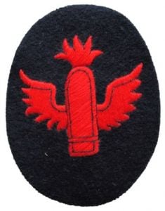 Kriegsmarine Anti-Aircraft Artillery Specialist Trade Badge - Blue Backing